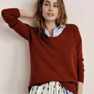 Madewell Chronicle Rust Textured Pullover Sweater size XS